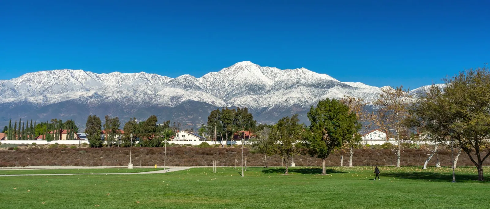 Rancho Cucamonga, CA and the San Gabriel Mountains