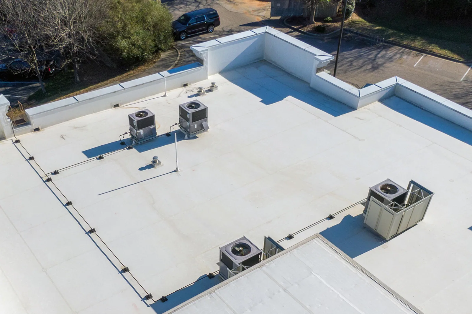 Occupied Building Reroofing in Rancho Cucamonga, CA Occupied Building Reroofing in Rancho Cucamonga, CA